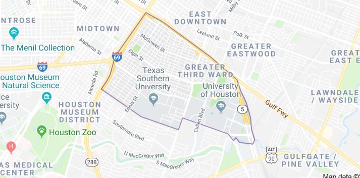 map of third ward houston 