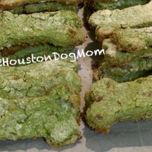 easy health homemade dog treats out of the oven on a baking rack