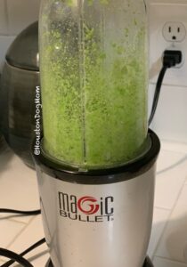 puree spinach in blender for healthy dog treats
