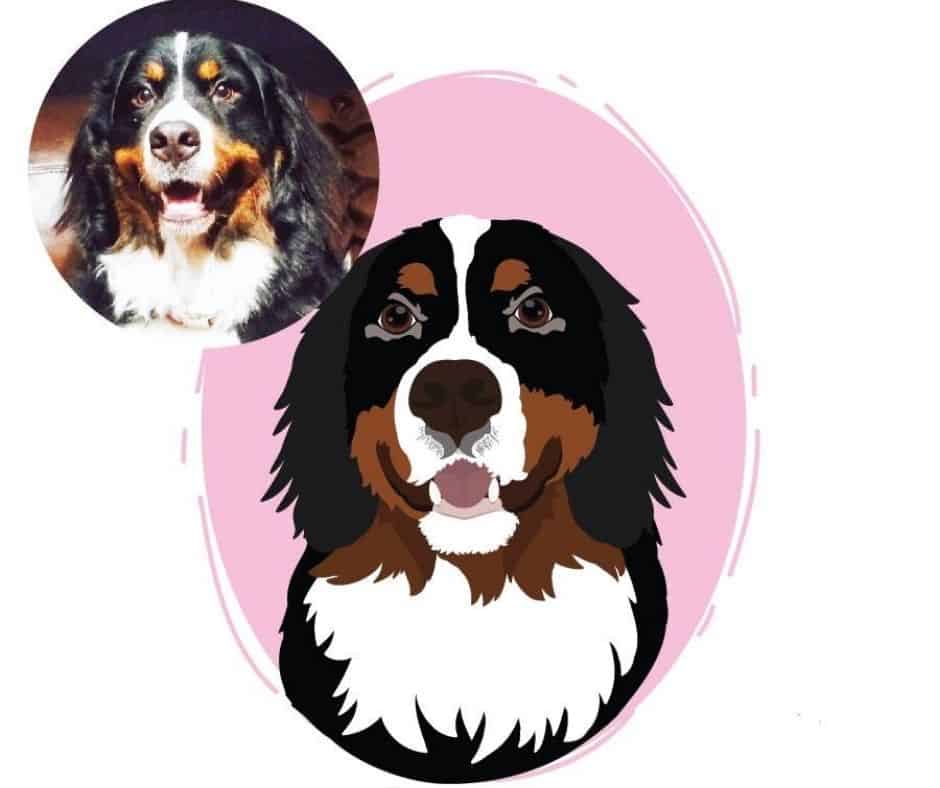 Sarah Renee Creative custom dog portraits digital picture