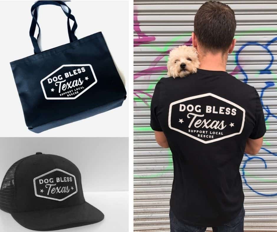 dog bless texas tshirt bag trucker hat