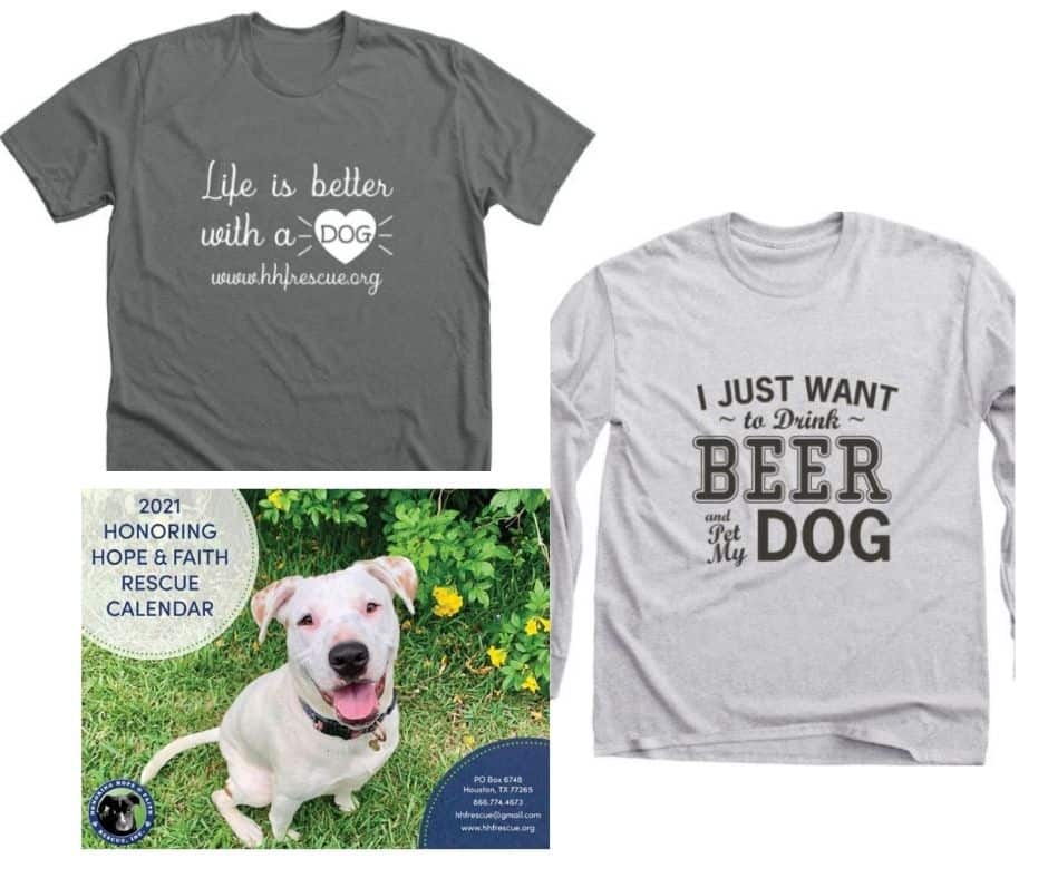 dog rescue t-shirts dog rescue calendar honoring hope and faith rescue
